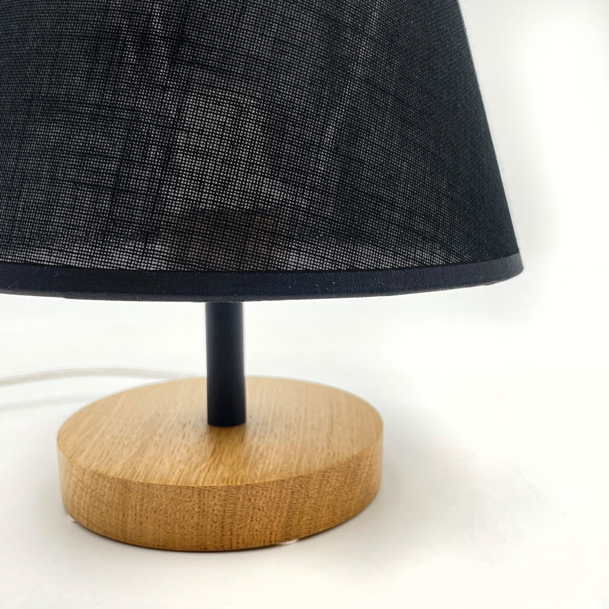 Brilagi - Stolna lampa ANTHONY 1xE27/60W/230V hrast/crna