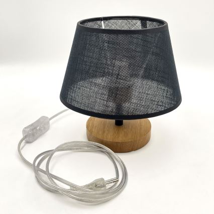 Brilagi - Stolna lampa ANTHONY 1xE27/60W/230V hrast/crna