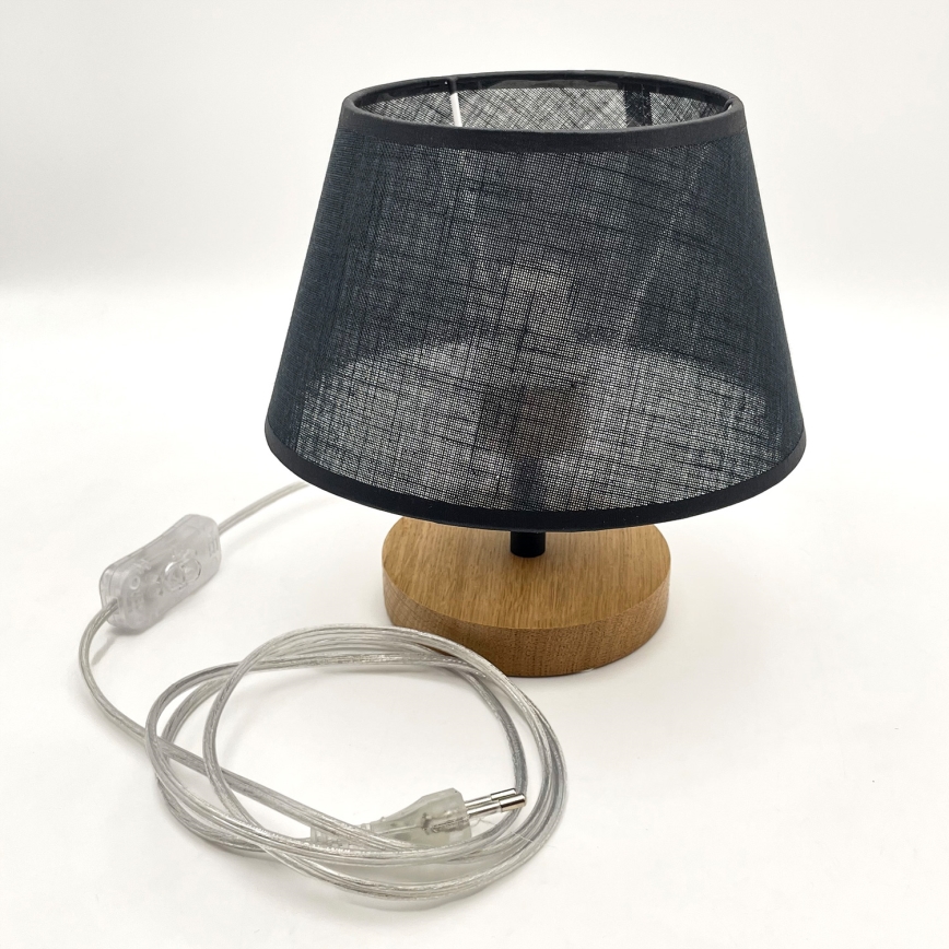 Brilagi - Stolna lampa ANTHONY 1xE27/60W/230V hrast/crna