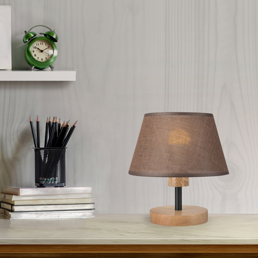 Brilagi - Stolna lampa ANTHONY 1xE27/60W/230V hrast/smeđa