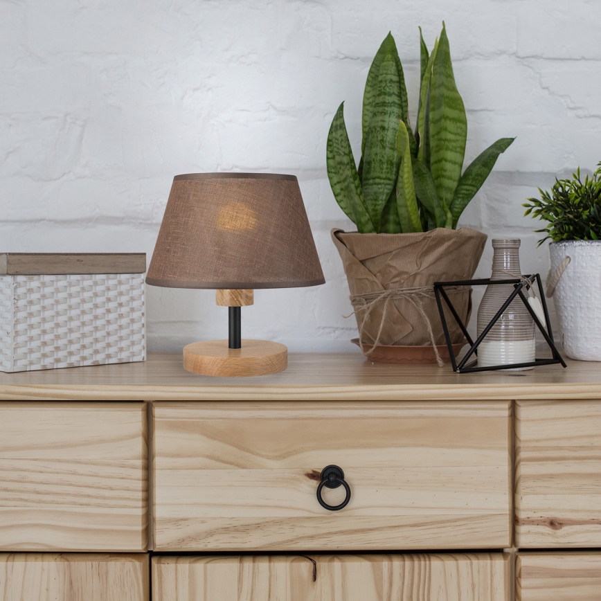 Brilagi - Stolna lampa ANTHONY 1xE27/60W/230V hrast/smeđa