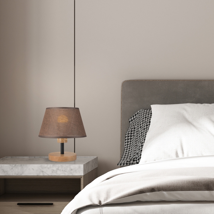 Brilagi - Stolna lampa ANTHONY 1xE27/60W/230V hrast/smeđa