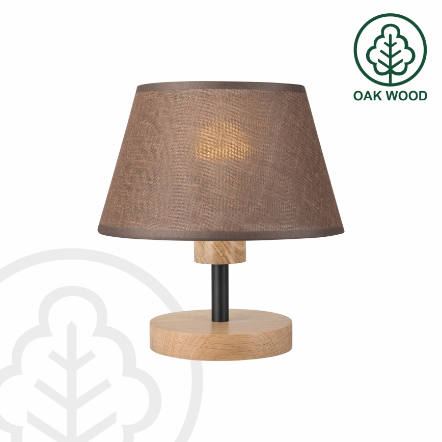 Brilagi - Stolna lampa ANTHONY 1xE27/60W/230V hrast/smeđa