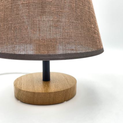 Brilagi - Stolna lampa ANTHONY 1xE27/60W/230V hrast/smeđa