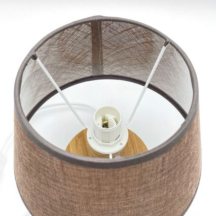 Brilagi - Stolna lampa ANTHONY 1xE27/60W/230V hrast/smeđa