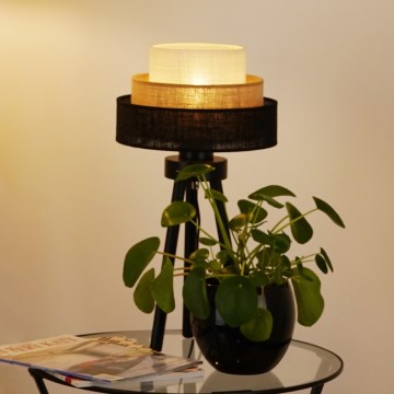 Brilagi - Stolna lampa ASPEN LUNETA 1xE27/15W/230V crna/bež/krem