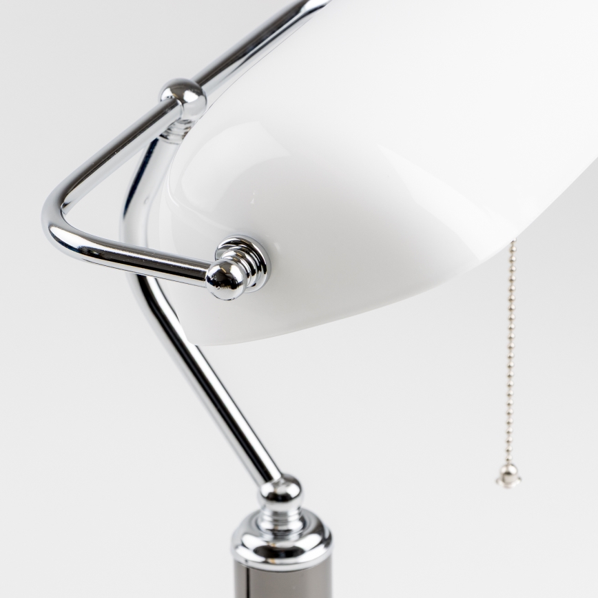 Brilagi - Stolna lampa BANK OFFICE 1xE27/60W/230V crna/srebrna/bijela