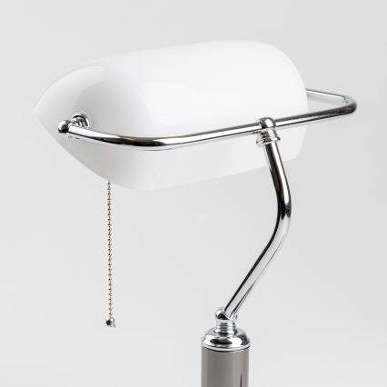 Brilagi - Stolna lampa BANK OFFICE 1xE27/60W/230V crna/srebrna/bijela