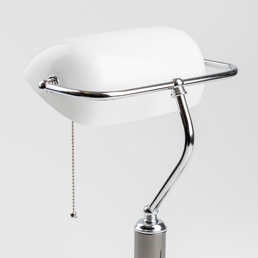Brilagi - Stolna lampa BANK OFFICE 1xE27/60W/230V crna/srebrna/bijela
