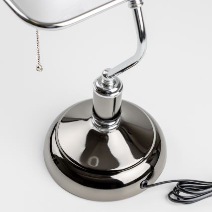 Brilagi - Stolna lampa BANK OFFICE 1xE27/60W/230V crna/srebrna/bijela