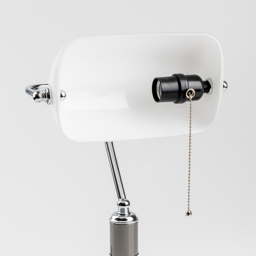 Brilagi - Stolna lampa BANK OFFICE 1xE27/60W/230V crna/srebrna/bijela