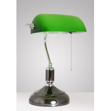Brilagi - Stolna lampa BANK OFFICE 1xE27/60W/230V crna/srebrna/zelena
