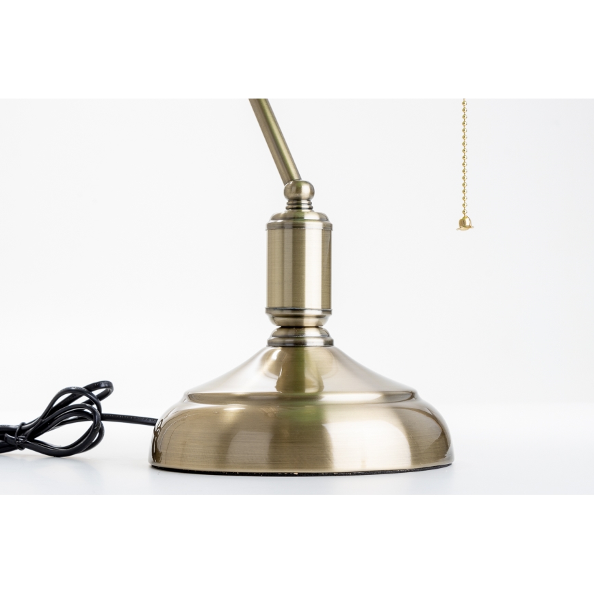 Brilagi - Stolna lampa BANK OFFICE 1xE27/60W/230V mesing/bijela