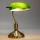 Brilagi - Stolna lampa BANK OFFICE 1xE27/60W/230V mesing/zelena