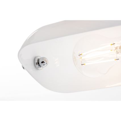 Brilagi - Stolna lampa BANK OFFICE 1xE27/60W/230V sjajni krom/bijela