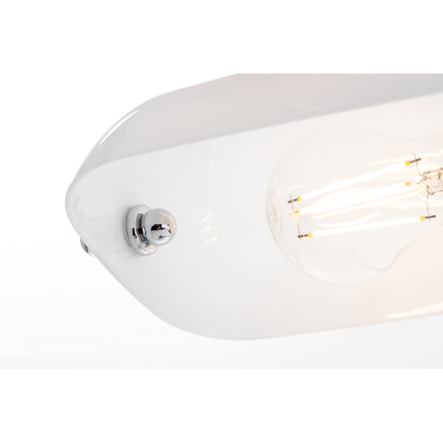 Brilagi - Stolna lampa BANK OFFICE 1xE27/60W/230V sjajni krom/bijela