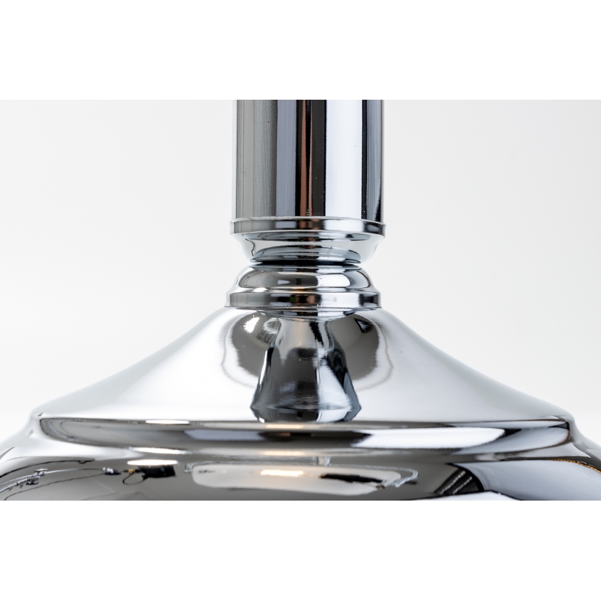 Brilagi - Stolna lampa BANK OFFICE 1xE27/60W/230V sjajni krom/bijela