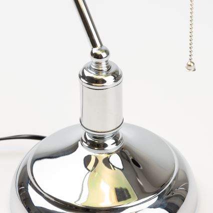 Brilagi - Stolna lampa BANK OFFICE 1xE27/60W/230V sjajni krom/zelena