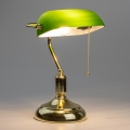 Brilagi - Stolna lampa BANK OFFICE 1xE27/60W/230V zlatna/zelena