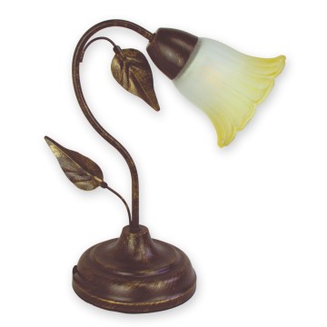 BRILAGI - Stolna lampa BLOSSOM 1xE27/40W/230V patina/mesing