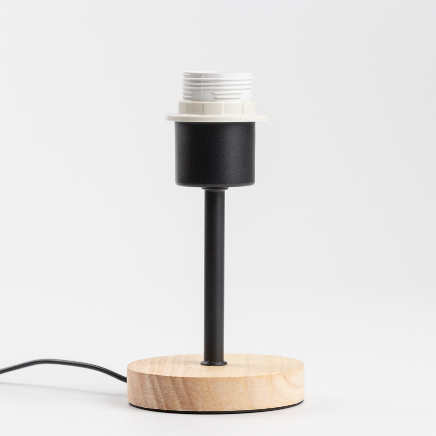 Brilagi - Dječja stolna lampa BOBO WOOD 1xE27/25W/230V hrast/crna/bijela/životinjice