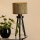 Brilagi - Stolna lampa BOSTON ROLLER 1xE27/15W/230V slama smeđa/zlatna