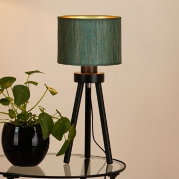Brilagi - Stolna lampa BOSTON ROLLER 1xE27/15W/230V slama zelena/zlatna