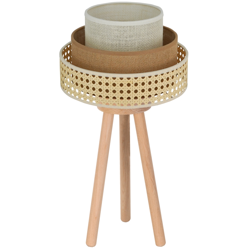 Brilagi - Stolna lampa CEDAR LUNETA 1xE27/15W/230V bež/smeđa/krem