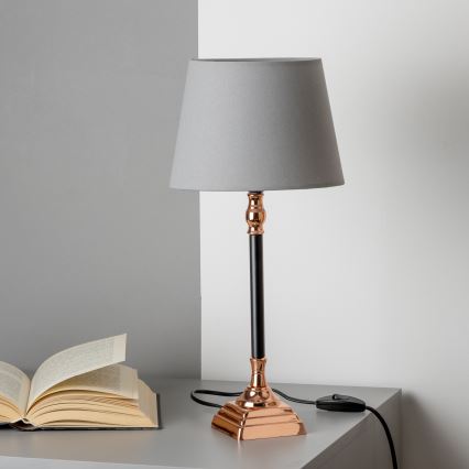 Brilagi - Stolna lampa CERIA 1xE14/40W/230V crna/bakrena/siva