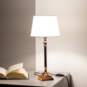 BRILAGI - Stolna lampa CERIA 1xE14/40W/230V Ø 20,5 cm crna/bakrena/bijela