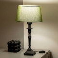 Brilagi - Stolna lampa CERIA 1xE27/60W/230V Ø 25 cm crna/zelena
