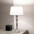 BRILAGI - Stolna lampa CERIA 1xE27/60W/230V Ø 25 cm srebrna/bijela
