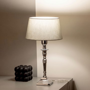 BRILAGI - Stolna lampa CERIA 1xE27/60W/230V Ø 25 cm srebrna/siva