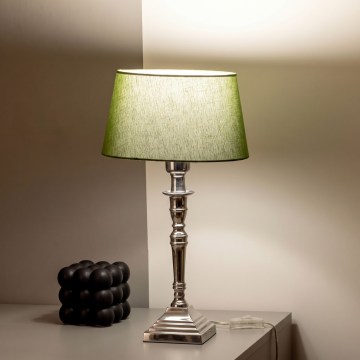 BRILAGI - Stolna lampa CERIA 1xE27/60W/230V Ø 25 cm srebrna/zelena