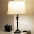 Brilagi - Stolna lampa CERIA 1xE27/60W/230V Ø 30 cm crna/bež