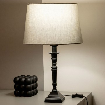 Brilagi - Stolna lampa CERIA 1xE27/60W/230V Ø 30 cm crna/siva