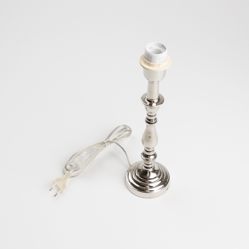 Brilagi - Stolna lampa CERIA 1xE27/60W/230V Ø 30 cm sjajni krom/bež