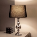 BRILAGI - Stolna lampa CERIA 1xE27/60W/230V Ø 30 cm sjajni krom/crna