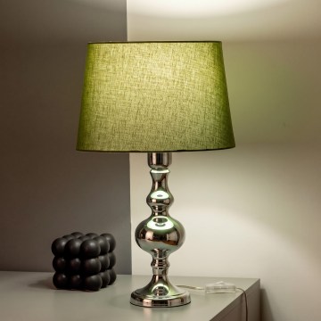 BRILAGI - Stolna lampa CERIA 1xE27/60W/230V Ø 30 cm sjajni krom/zelena