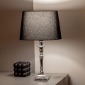 BRILAGI - Stolna lampa CERIA 1xE27/60W/230V Ø 30 cm srebrna/crna