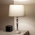 BRILAGI - Stolna lampa CERIA 1xE27/60W/230V Ø 30 cm srebrna/siva