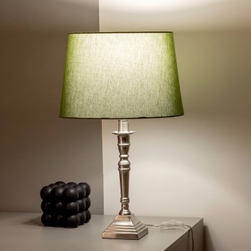 BRILAGI - Stolna lampa CERIA 1xE27/60W/230V Ø 30 cm srebrna/zelena