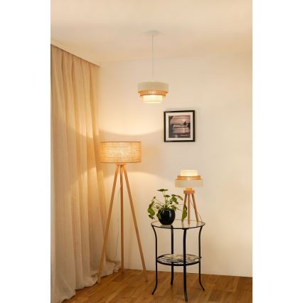 Brilagi - Stolna lampa DENVER LUNETA 1xE27/15W/230V bež/smeđa/krem