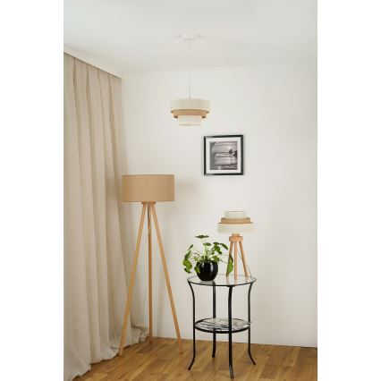 Brilagi - Stolna lampa DENVER LUNETA 1xE27/15W/230V bež/smeđa/krem