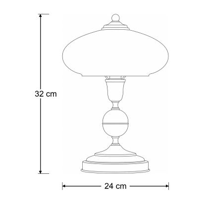 BRILAGI - Stolna lampa MOLLERO 1xE14/11W/230V brončana/patina