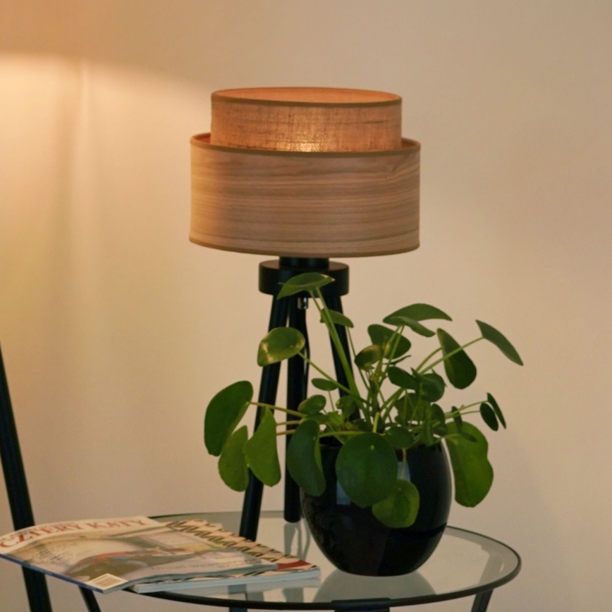 Brilagi - Stolna lampa MONTANA BOHO 1xE27/15W/230V smeđa/crna