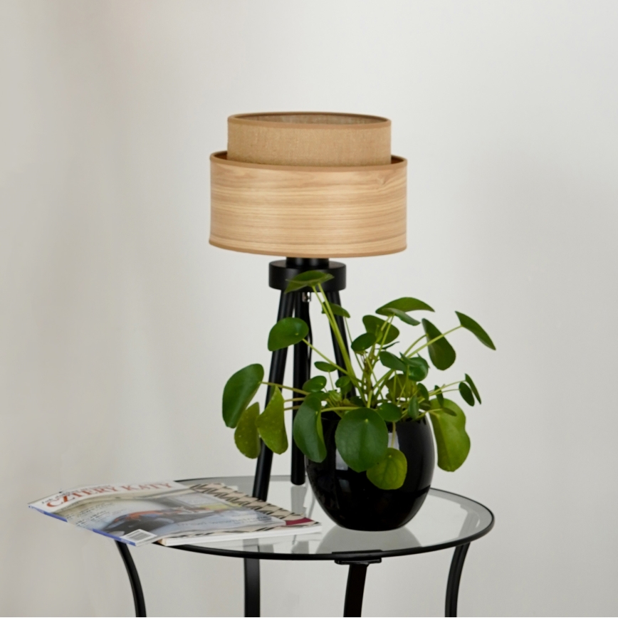 Brilagi - Stolna lampa MONTANA BOHO 1xE27/15W/230V smeđa/crna