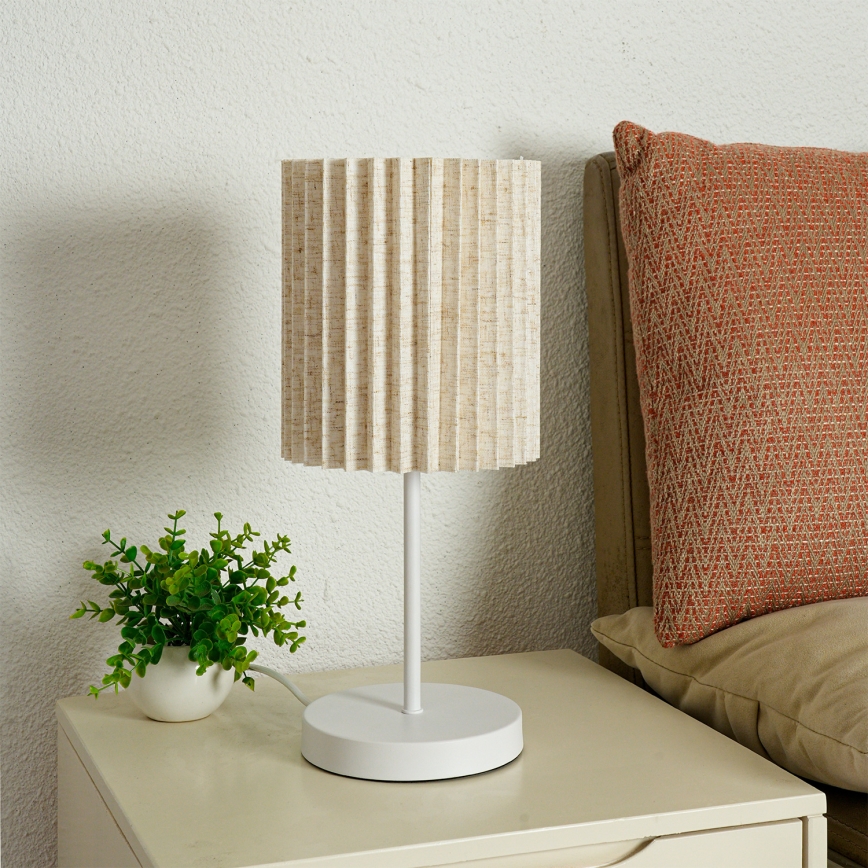 Brilagi - Stolna lampa NORDIC WAVE 1xE27/15W/230V lan/bijela