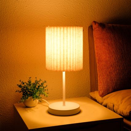Brilagi - Stolna lampa NORDIC WAVE 1xE27/15W/230V lan/bijela