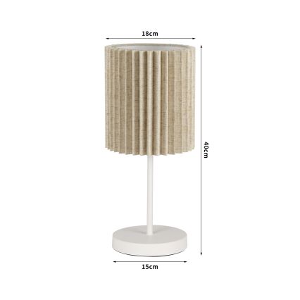 Brilagi - Stolna lampa NORDIC WAVE 1xE27/15W/230V lan/bijela